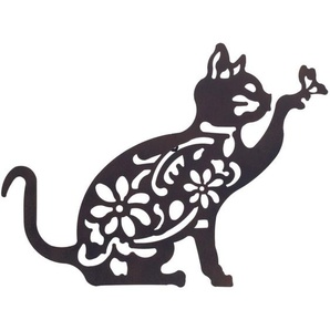 Le Monde Des Animaux - Signes Grimalt Metall -Ornamentwand auftragen Black Metall Black Metal Wall Adorno 1x51x41CM 24031