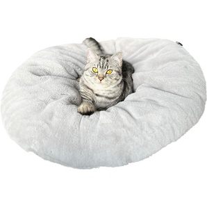 Lebon Katzenbett Bella Plüsch grau GLO689202774