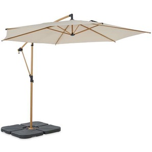 Leco Ampelschirm* Ø 300 cm, inkl. Schirmständer und Abdeckhaube, beige
