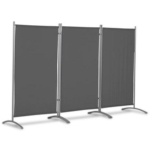 Leco Stellwand, 3-teilig, anthrazit
