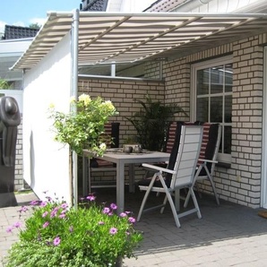 Leco Vlexy Rollo Terrassenüberdachung 3x4 m Markise Sonnenschutz gelb 19420