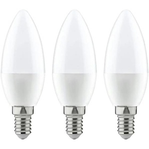 LED 3-er Pack  Kerze E14 4W  250lm  2700K   ¦ weiß ¦ Maße (cm): H: 10  Ø: 3.5
