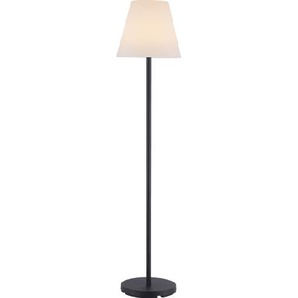 LED-Akku-Standleuchte Holly, schwarz/weiß, 157 cm