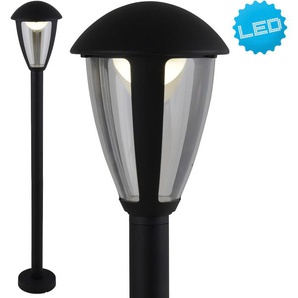 LED Außen-Stehlampe NÄVE Clint Lampen Gr. 1 flammig, Höhe: 100,00 cm, schwarz Außenstandleuchten Aluminium Kunststoff klar incl. 14x LED IP44 Höhe 100cm