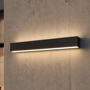 LED Aussenwandleuchte Lengo Lucande, schwarz, Aluminium, Modern, LED Wandleuchte außen 9616092