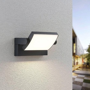 LED Aussenwandleuchte Sherin Lindby, schwarz, Aluminium, Modern, LED Wandleuchte außen