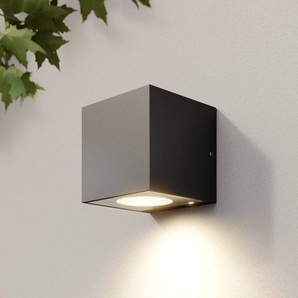 LED Aussenwandleuchte Tassnim Arcchio, dimmbar, schwarz, Aluminium, Modern, LED Wandleuchte außen 9616193