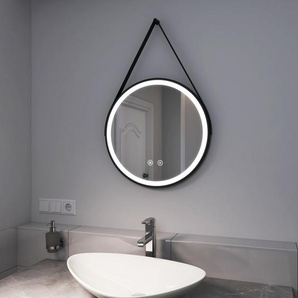 Badezimmerspiegel Rund Mit LED Beleuchtung Touch Beschlagfrei Wandspiegel