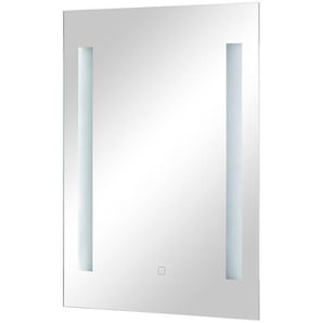 LED-Badspiegel - verspiegelt - Glas - 50 cm - 70 cm - 3 cm | Möbel Kraft
