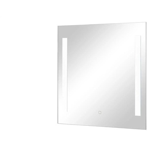 LED-Badspiegel - verspiegelt - Glas - 70 cm - 70 cm - cm 3,0 | Möbel Kraft