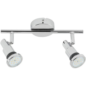 LED-Badspot, 2-flammig, chrom - silber - Materialmix - 8 cm - 12,3 cm | Möbel Kraft