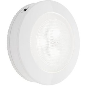 LED-Batterie-Push-Leuchte Tiri, weiß, 9 cm