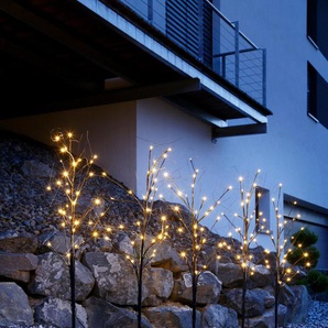 LED Baum STAR-MAX Weihnachtsdeko aussen Lampen Gr. Höhe: 120 cm, schwarz Dekofiguren