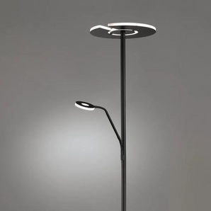 LED Deckenfluter FISCHER & HONSEL Dent Lampen Gr. Ø 35 cm Höhe: 35 cm, schwarz Deckenfluter