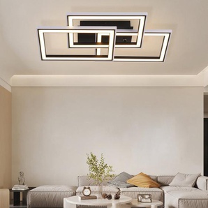 LED-Deckenleuchte 3-flammig Drehbar Dimmbar & RGB-Farbwechsel Geometrisches Design Blayde 54 cm
