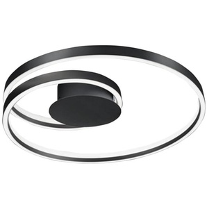 LED-Deckenleuchte Cinque Ciola in schwarz, 72 cm