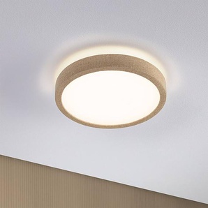 LED-Deckenleuchte Cosara Typ A 30 x 6 x 30cm Beige/Beige Mischgewebe LED LED-Platine