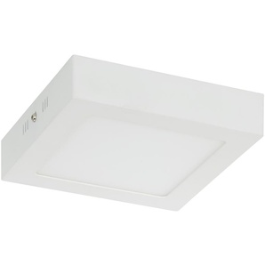 LED-Deckenleuchte  eckig  weiß matt    ¦ weiß ¦ Maße (cm): B: 17 H: 3,8