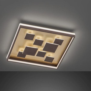 LED Deckenleuchte FISCHER & HONSEL Rico Lampen braun (rostbraun, goldfarben) LED Deckenleuchte Deckenlampen