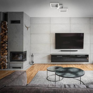 LED-Deckenleuchte Frame Typ B 23 x 7 x 47cm Silber Kunststoffart: Polycarbonat Material: Metall, Kunststoff Metallart: Eisen Oberfläche Metall: