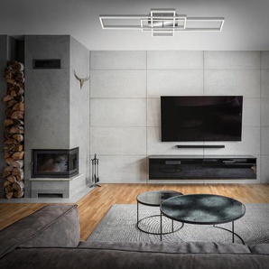LED-Deckenleuchte Frame 42 x 10 x 104cm Silber Kunststoffart: Polycarbonat Material: Metall, Kunststoff Metallart: Eisen Oberfläche Metall: