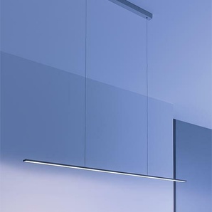 LED-Deckenleuchte GL 6 Pendelleuchte Gera-Leuchten aluminiumfarbig silber, Designer Thomas Ritt, 1x150x4 cm