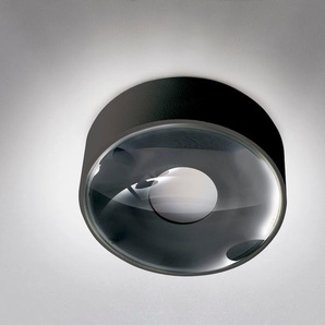 LED Deckenleuchte HEITRONIC Girona Lampen Gr. Ø 10,7 cm Höhe: 3,6 cm, grau (anthrazit) LED Deckenleuchte Deckenlampen Wandlampe, Deckenlampe, wasserdicht, für innen und außen