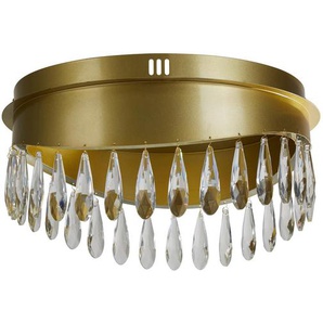 Led-Deckenleuchte, Gold, Metall, Glas, 22 cm, Lampen & Leuchten, Led Beleuchtung, Led-deckenleuchten