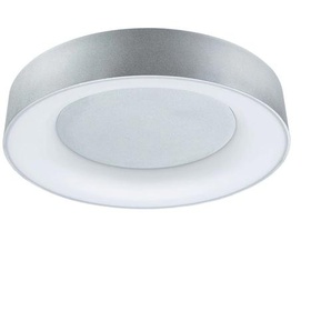 LED Deckenleuchte PAULMANN Selection Bathroom Casca IP44 1x23W 400mm Alu 230V Metall/Kunststoff Lampen Gr. 1 flammig, Ø 40,0 cm Höhe: 7,1 cm, grau (aluminiumfarben) LED Deckenlampen