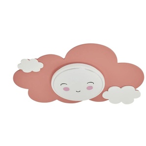 LED-Deckenleuchte - rosa/pink - Materialmix - 75 cm - 8 cm - cm 50,0 | Möbel Kraft