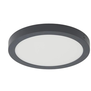LED-Deckenleuchte  rund  dunkelgrau   ¦ grau ¦ Maße (cm): H: 3  Ø: 30