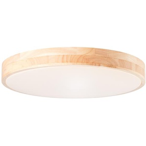 LED-Deckenleuchte Slimline Ø 49cm Braun Kunststoffart: Acrylglas Material: Holzwerkstoff, Metall, Kunststoff Metallart: Stahl Oberfläche Holz: