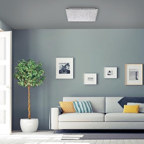 LED-Deckenleuchte Sparkle III 45 x 4 x 45cm Silber Kunststoffart: Polyacryl Material: Metall, Kunststoff Metallart: Stahl Oberfläche Metall: