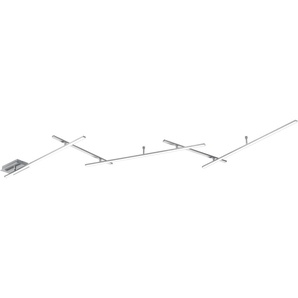 LED Deckenleuchte TRIO LEUCHTEN Indira Lampen Gr. Höhe: 7 cm, grau (nickelfarben) Deckenspot Deckenstrahler