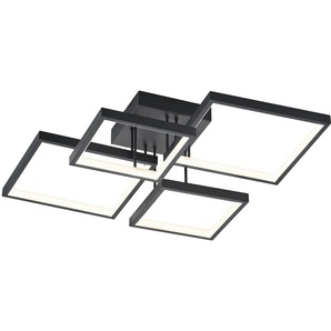 LED Deckenleuchte TRIO LEUCHTEN Sorrento Lampen Gr. 1 flammig, Höhe: 16,0 cm, schwarz (schwarz matt) LED Deckenlampen