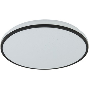 LED-Deckenleuchte  weiß mit schwarzem Ring   ¦ weiß ¦ Maße (cm): H: 7  Ø: 38