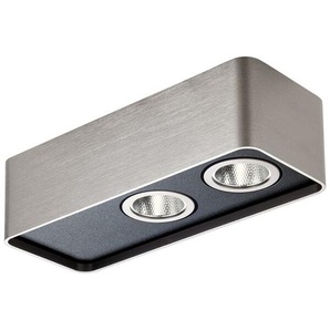 LED-Deckenleuchte Yuki silberfarben gebürstet, Designer Redo Group, 5.6x18x7 cm