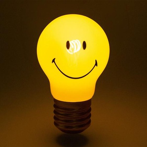 LED-Deko-Glühbirne Smiley MAGS, 12 cm