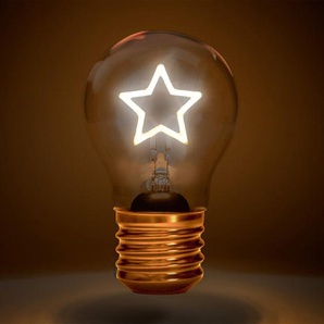 LED-Deko-Glühbirne Stern MAGS, 13 cm