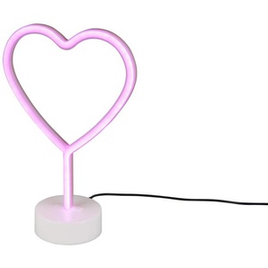 LED-Deko-Tischleuchte Heart, weiß, 30 cm