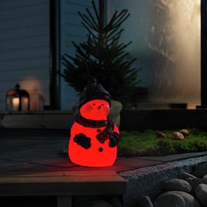 LED Dekofigur KONSTSMIDE Kunststoffschneemann, Weihnachtsdeko aussen Lampen Gr. Höhe: 38 cm, weiß Dekofiguren
