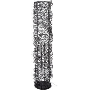 LED Dekolicht CREATIV LIGHT Metalldraht-Tower Lampen Gr. 100 flammig, Höhe: 100 cm, schwarz Dekofiguren