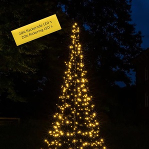 LED Dekolicht GALAXY Weihnachtsdeko aussen Lampen Gr. 300 flammig, Ø 140 cm Höhe: 200,00 cm, schwarz Dekofiguren