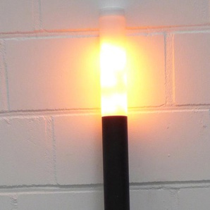 6286 LED Fackel V3.0 Amber 800 mm Länge und Ø38mm in Eisen gebürstet Norm IP20