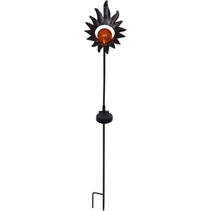 LED Gartenleuchte NÄVE Sonne Lampen Gr. 1 flammig, Höhe: 93,5 cm, braun (kupferfarben) LED Solarleuchten Solarleuchte Lampen Ein- Ausschalter, Kupfer, Gesamthöhe: 93,5cm, Mtaerial: MetallGlas