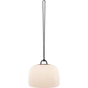 LED Gartenleuchte NORDLUX Kettle Lampen Gr. Ø 36 cm Höhe: 31 cm, schwarz-weiß (weiß, schwarz) Gartenleuchten Akku Betrieb