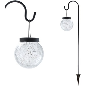 LED Gartenleuchte PAULEEN Sunshine Pearl Lampen Gr. 1 flammig, Höhe: 80 cm, schwarz LED Gartenleuchten Solarleuchten Lampen Solarbetrieben, Erdspieß
