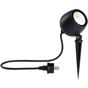 LED Gartenleuchte PAULMANN Kikolo Lampen Gr. 1 flammig, Ø 9,0 cm Höhe: 26,1 cm, grau (anthrazit) Gartenleuchten Outdoor 230V Spot Kikolo 60 3000K anthrazit