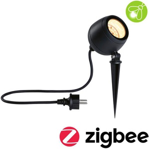 LED Gartenleuchte PAULMANN Outdoor 230V Spot Kikolo Insect friendly ZigBee Lampen Gr. 1 flammig, Ø 9,0 cm Höhe: 26,1 cm, grau (anthrazit) Gartenleuchten Insektenfreundlich