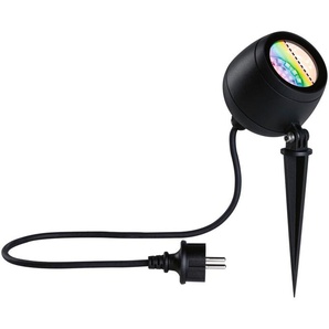 LED Gartenleuchte PAULMANN Outdoor 230V Spot Kikolo RGBW ZigBee Lampen Gr. 1 flammig, Ø 9,0 cm Höhe: 26,1 cm, grau (anthrazit) Gartenleuchten ZigBee RGBW
